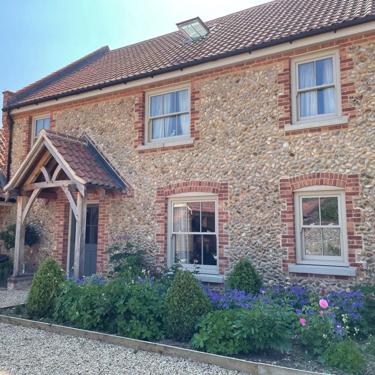 Front of New Build at Thornage - Mulberry House