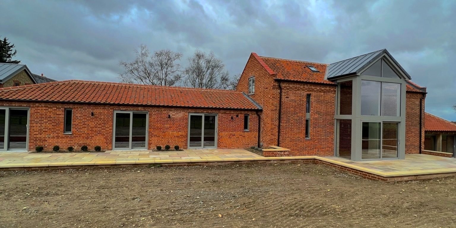 Outside of the barn conversion