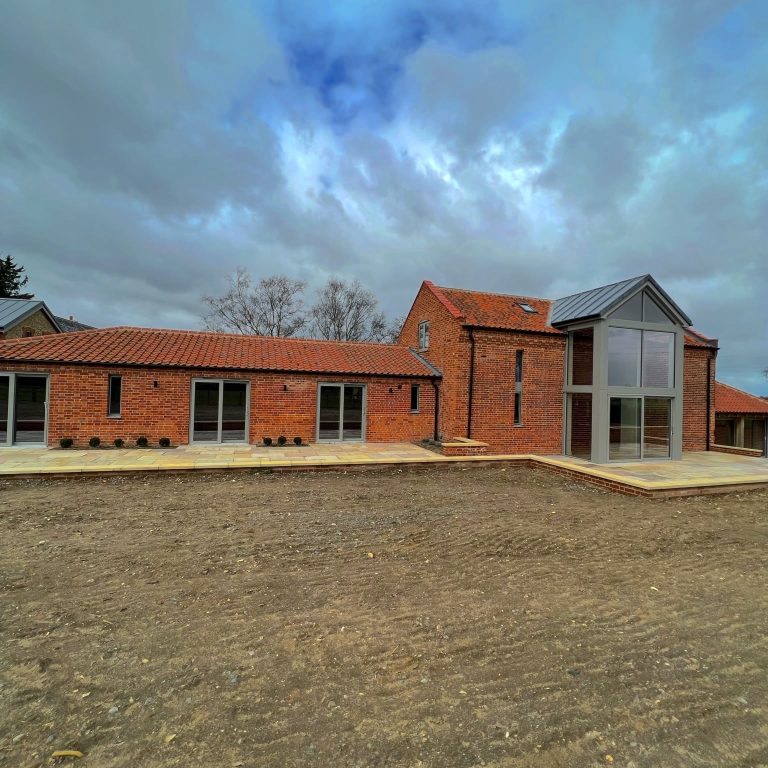 Outside of the barn conversion