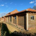 Rear view of Tyby Barn Conversion
