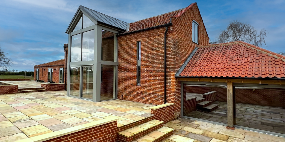 Barn Conversion With New Landscaping